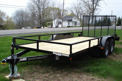 2010 16FT mustang landscape utility trailer twin axle