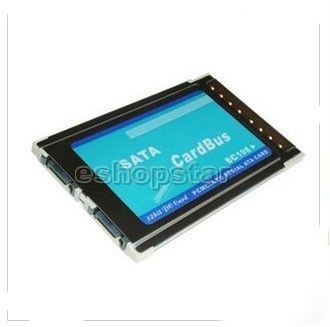 For laptop pcmcia to 2 sata ports cardbus adapter card