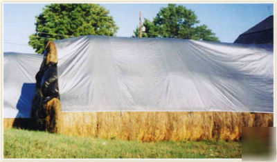Hay poly tarps / hay bale covers 15 x 54