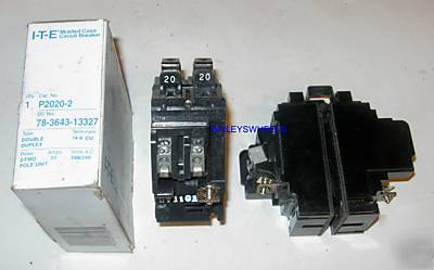 Ite pushmatic tandem breaker 20 amp 2 pole 20A P2020 -2
