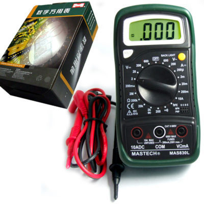 Lcd digital voltmeter multimeter ohm amp volt test tool