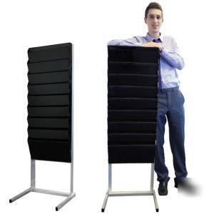 Literature display stand for leaflets flyers magazines
