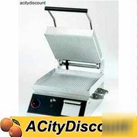 New star panini two sided sandwich grill iron grooved