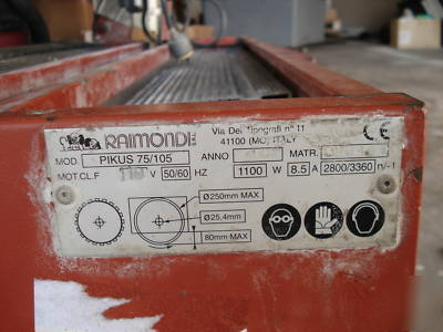 Raimondi pikus 105 wet saw ceramic cutting tool