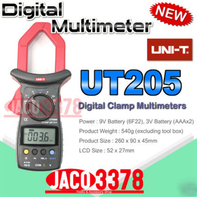 Uni-t ut-205 digital clamp multimeters UT205