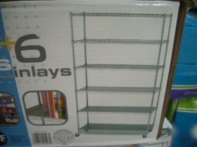  chrome steel industrial shelving