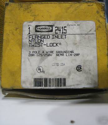 * * hubbel flanged inlet insulgrip twist lock 2415