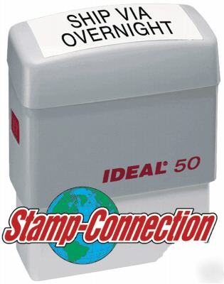 Ideal address / custom text 3 line self-inking stamp