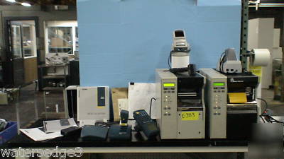 Lot of barcode label & barcode readers by zebra, nice 