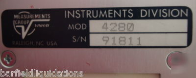 Measurements group system 4000 measurement -4 units-