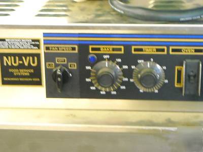 Nu-vu vao-6 convection oven holds 6 full sized trays