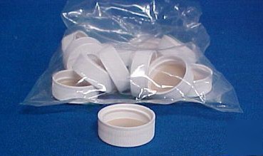 Qorpak hole caps with bonded septa white 28-400
