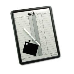 Quartet magnetic employee inout board