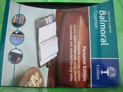  collins personnel organiser balmoral edition leather
