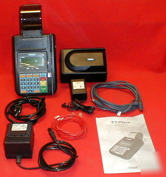 #f: hypercom T7 plus system 19-key terminal & ck reader