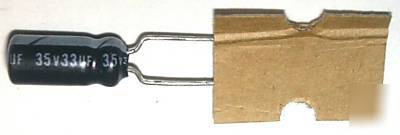 New capacitors, elgen, 33UF @ 35V, radial, 600 pc, 