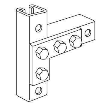 New kindorf B936 channel 4 hole flat angle corner plate