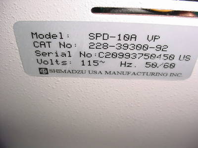 Nice shimadzu spd-10A vp spd-10AVP uv-vis detector