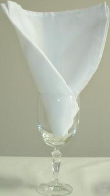 One dozen table napkins white 20