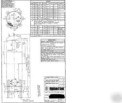 2500 gallon asme 115 psig aboveground pressure vessel 