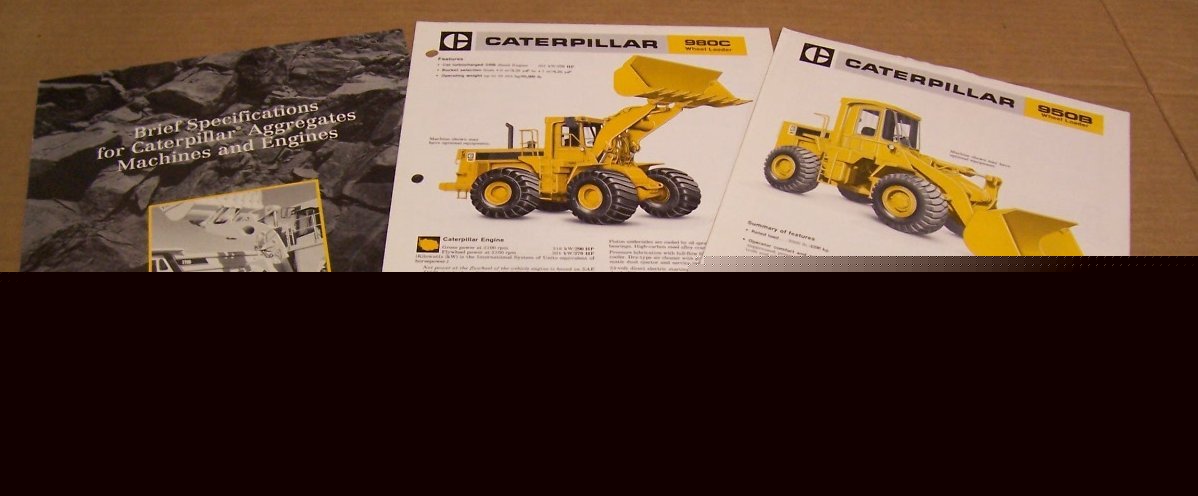 Caterpillar 1983-84 950B & 980C wheel loader brochures