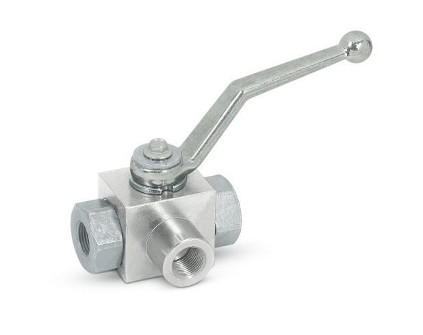 Hydraulic 3 way ball valve 1/2