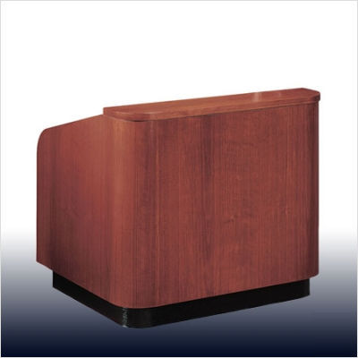 Veneer contemporary table lectern cherry on cherry