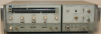 Hp 8620C with 86222B sweep oscillator 0.01 to 2.4 ghz