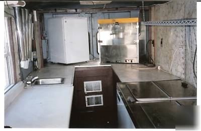Ice cream truck and diesel self contained generator