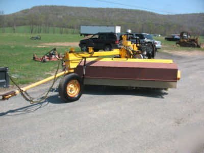 Mb 53MH 9' street sweeper broom towable sweepster nice 