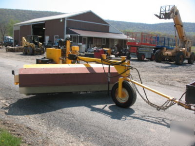 Mb 53MH 9' street sweeper broom towable sweepster nice 