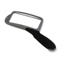 New 2X rectangular handheld magnifier w/acrylic lens...