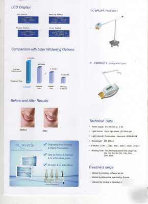 New dental c-bright whitening teeth bleaching light 