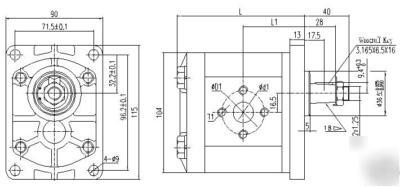 New hydraulic gear pump- group 2- 6CC/rev 