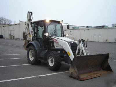 2004 terex TX760 backhoe extend-a-hoe 4X4 cab and heat