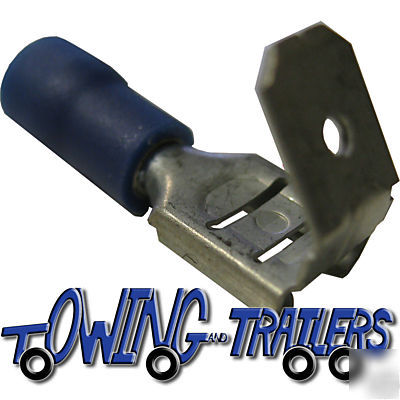 25 crimp terminal piggy back blue spade connectors