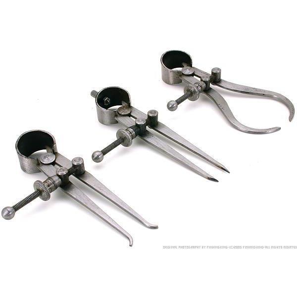 3PC inside outside divider caliper set machinist tools