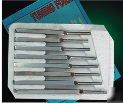 8 steel harmonic spectrum tuning forks educational use