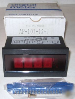Asahi-keiki ap-101-12-1 digital dc voltmeter& ammeter