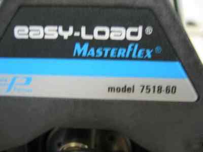 Cole parmer 7550-60 pump & 7518-60 masterflex easy-load