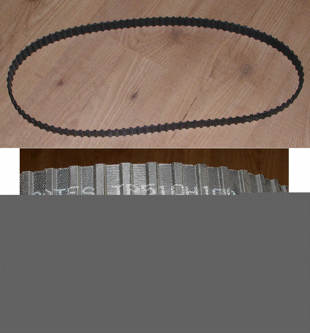 Gates powergrip twin power timing belt TP510H100