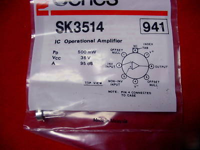 NTE941 SK3514 ic operational amplifier op amp