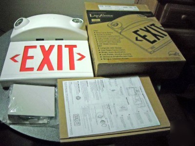 New hubbell exit sign dual lite model LTURW3