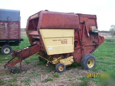 New nice working holland 855 fastnet round baler 5 x 5