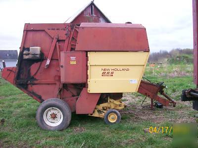 New nice working holland 855 fastnet round baler 5 x 5