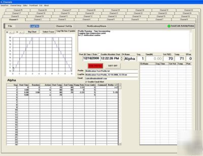 Ramp soak temperature controller kiln ramp pc software