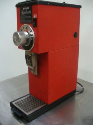 Used bunn retail red coffee grinder model G1 red n/r