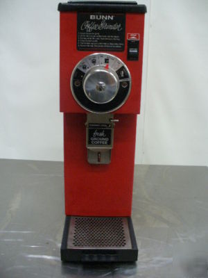 Used bunn retail red coffee grinder model G1 red n/r