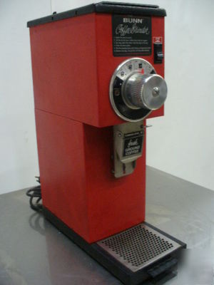 Used bunn retail red coffee grinder model G1 red n/r
