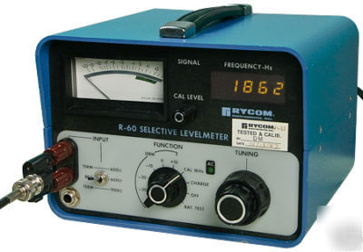 Rycom selective level meter model r-60, 20 - 19,999 hz